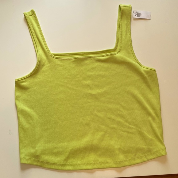 Bright Green Crop Tank - Picture 3 of 7